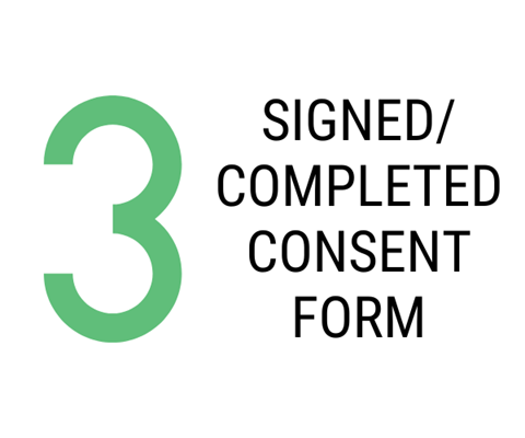 3. Signed/Completed Consent Form