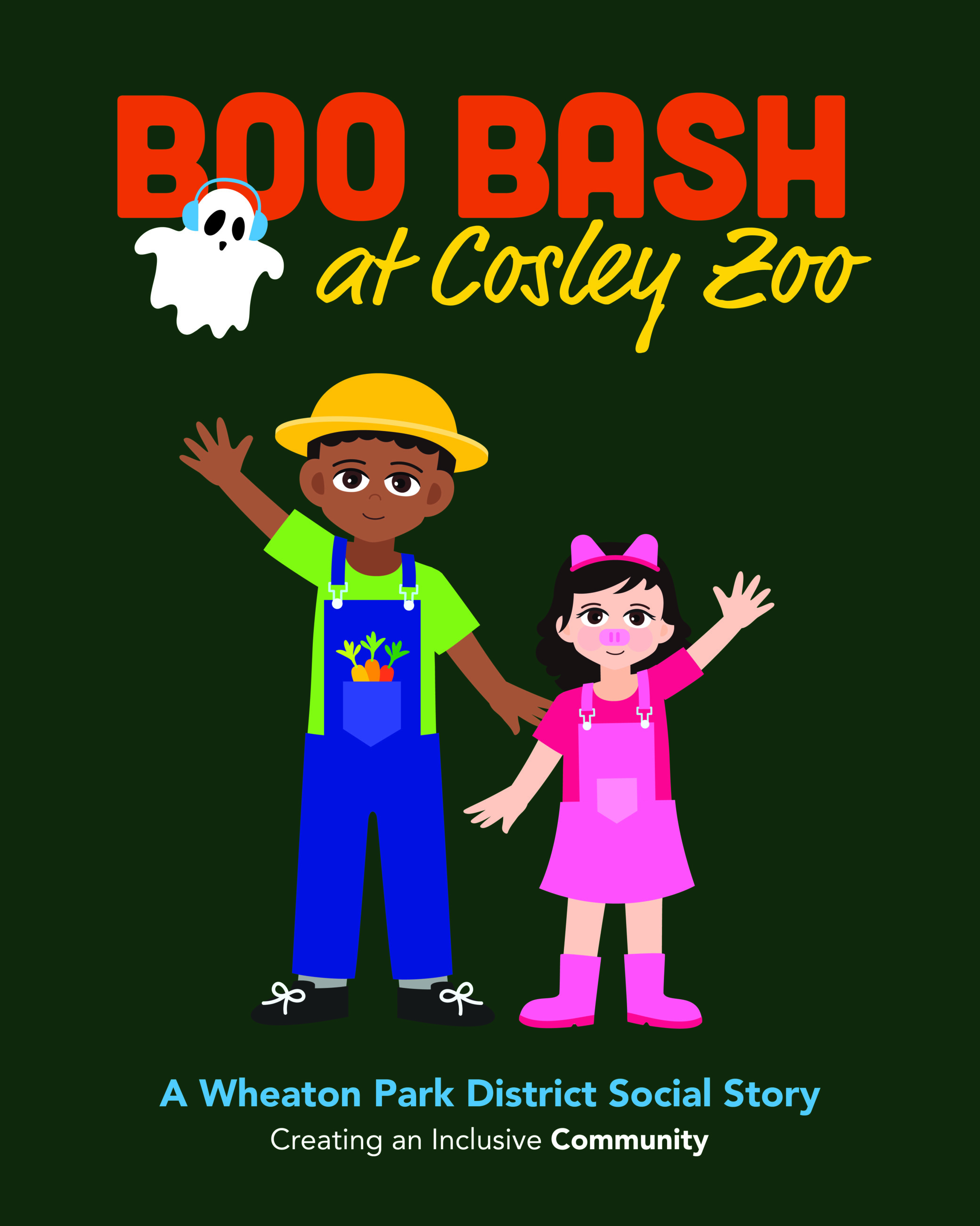 Boo Bash at Cosley Zoo. A Wheaton Park District Social Story. Creating an Inclusive Community.