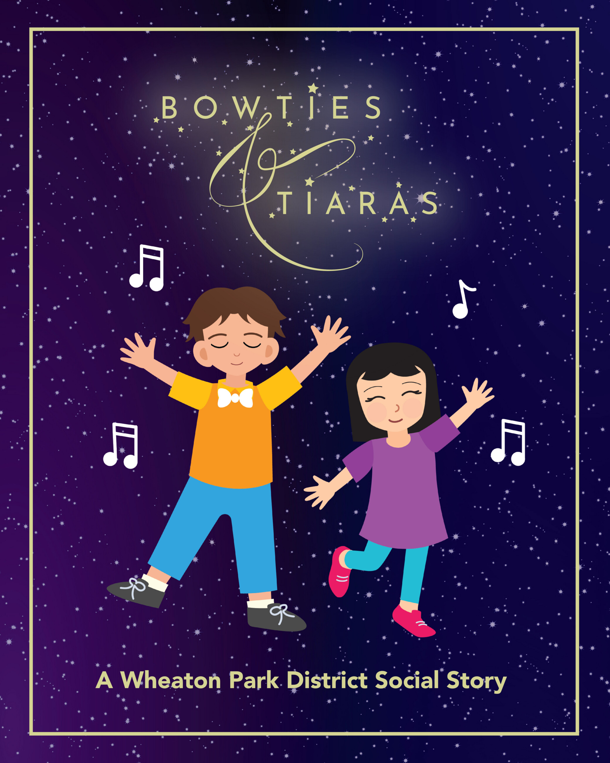 Children dancing to music with Bowties & Tiaras.