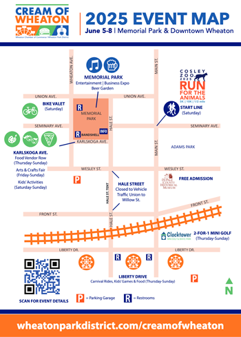 Thumbnail of Cream of Wheaton Event Map links to full-size PDF of map