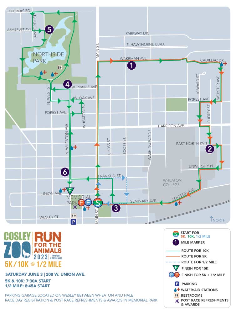 6/3: Cosley Zoo Run for the Animals – Wheaton Park District