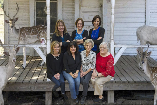 Deer-porch Assmb (1) Mary Lubko Center staff at Holiday Gala 2016