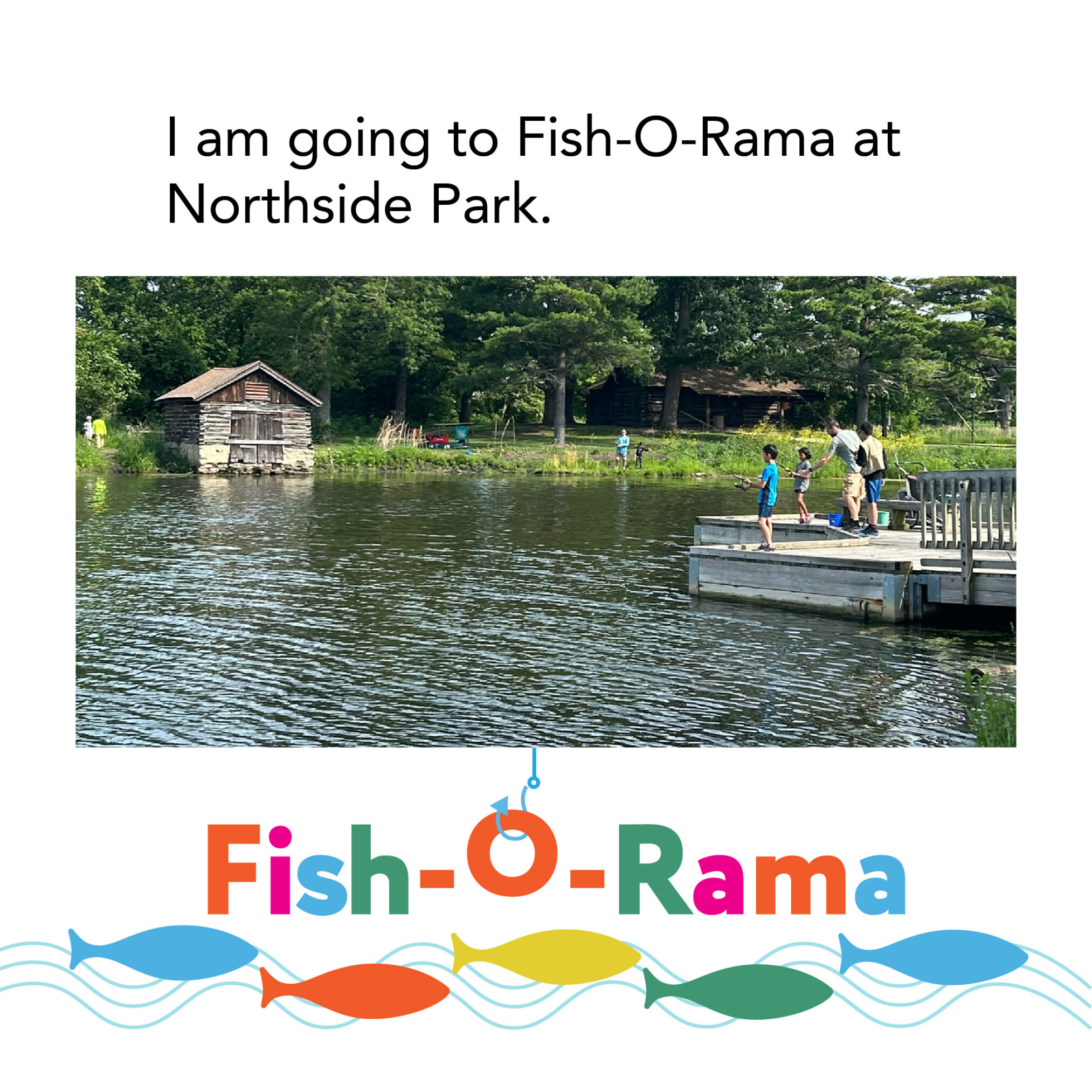 Fish-O-Rama-Social-Story-2025_1 Children fishing near water