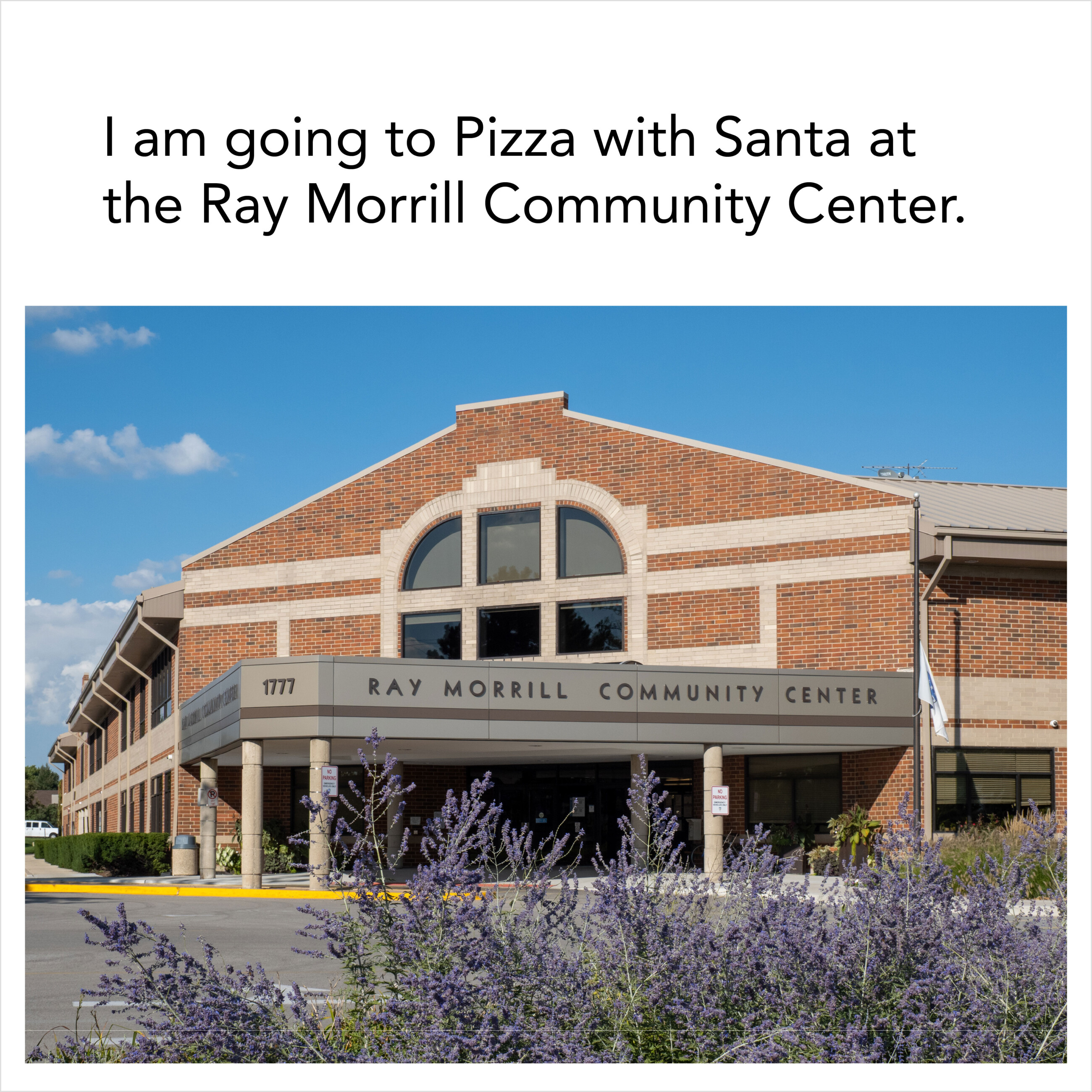 Pizza with Santa event held at Ray Morrill Community Center