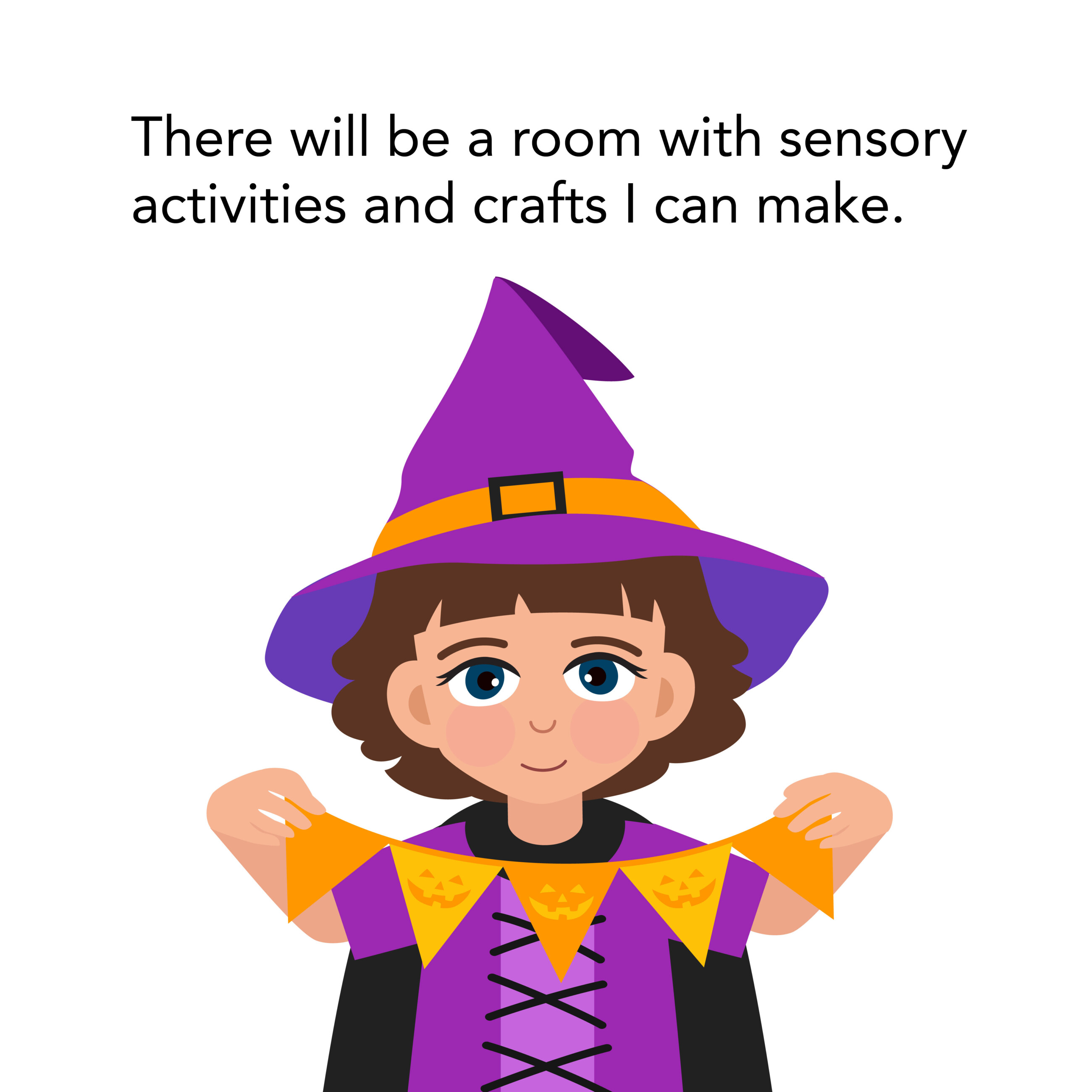 Little girl making crafts