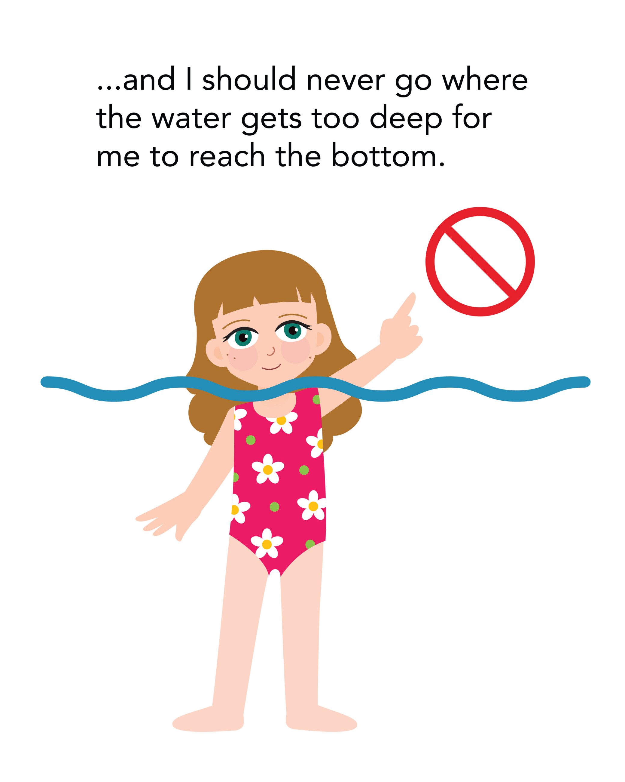 ...and I should never go where the water gets too deep for me to reach the bottom.
