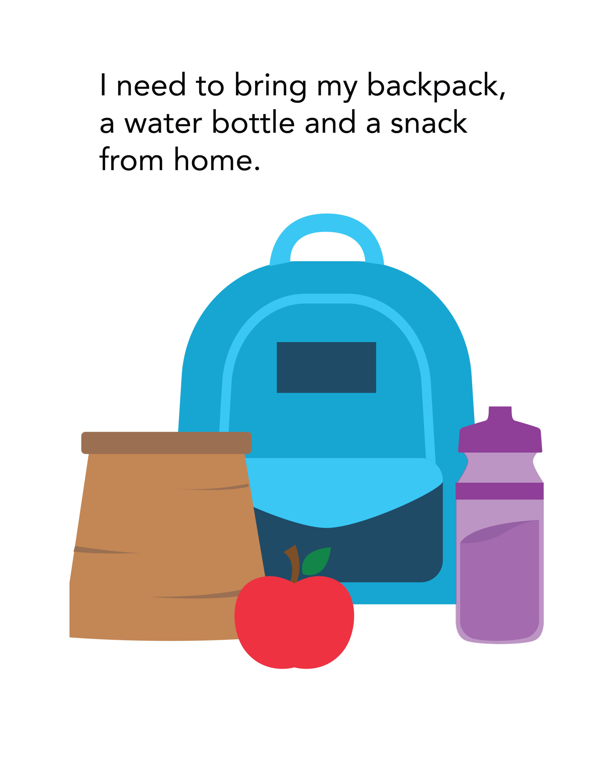 SS Wide Horizons 2026-03 I need to bring my backpack, a water bottle and a snack from home.