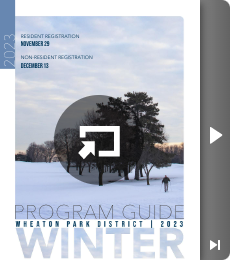 Winter program guide cover links to guide on calameo.com (opens in new window)
