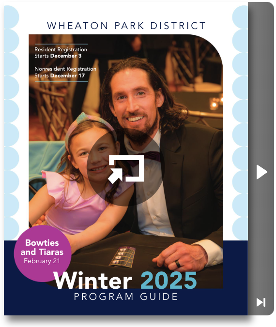 winter 2025 program guide cover links to view program guide at calameo.com in new window