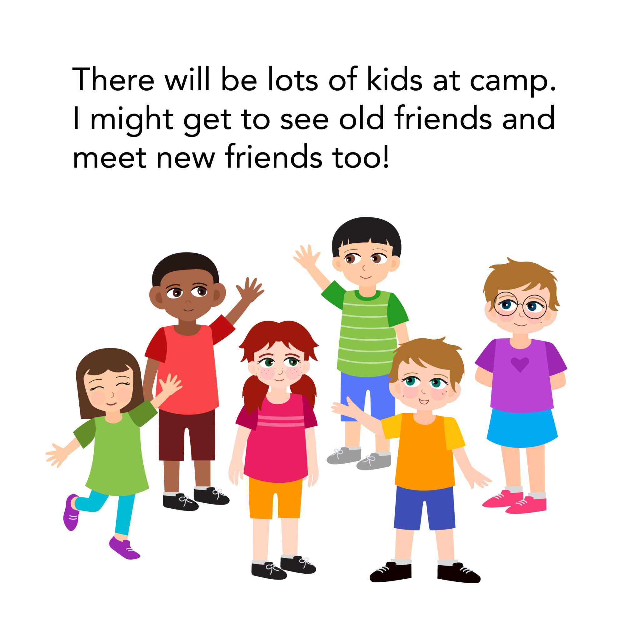 Group of children at camp