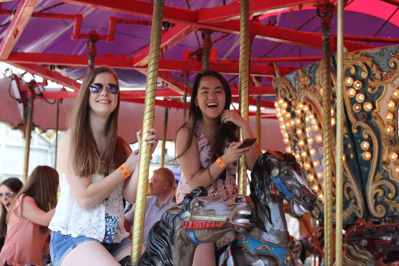 Taste-Carnival Girls attending the carnival
