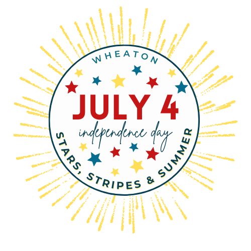 Wheaton's Stars Stripes and Summer July 4th logo