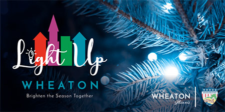 Light up Wheaton logo