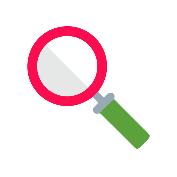 magnifying glass icon links to Transparency Portal