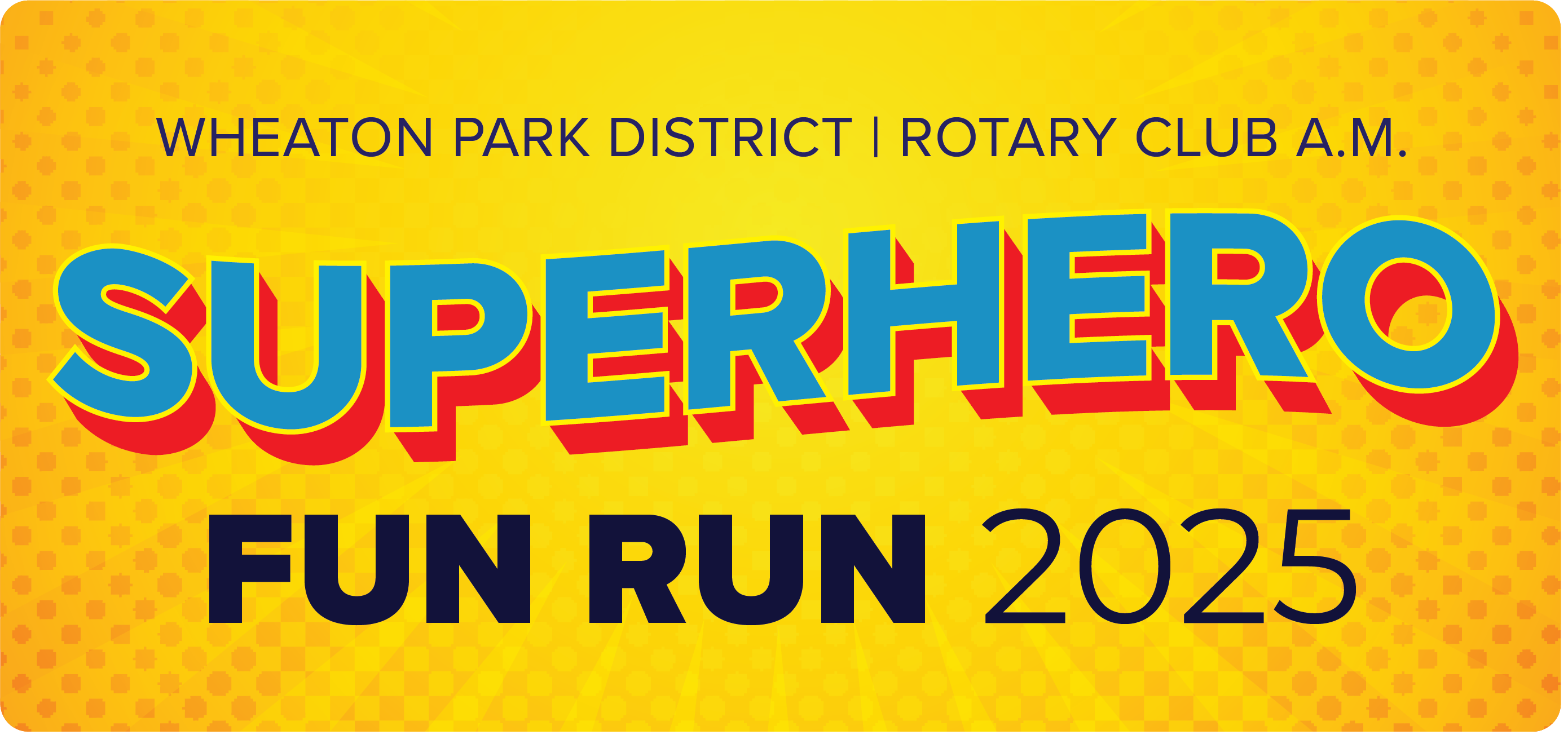 Superhero fun run 2025 logo